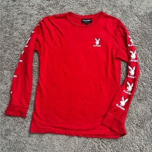 Playboy Red Crew Neck Tee